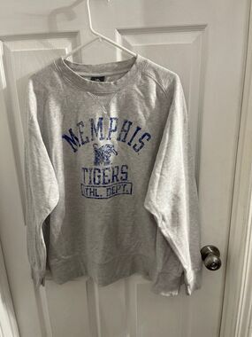 Knights Apparel Memphis Tigers Sweatshirt Size 2XL Light Gray/Blue